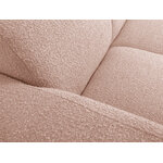 Corner sofa &#39;lola&#39; pink, boucle, left