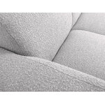 Corner sofa &#39;lola&#39; light grey, boucle, left