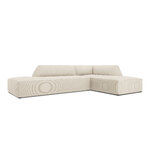 Modular corner sofa (sao) windsor &amp; co light beige, velvet, without legs, better