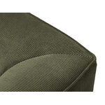 Modular corner sofa (sao) windsor &amp; co green, velvet, without legs, right