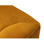 Modular corner sofa (sao) windsor &amp; co yellow, velvet, without legs, right