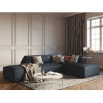 Modular corner sofa (sao) windsor &amp; co blue, velvet, without legs, right