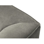 Modular corner sofa (sao) windsor &amp; co light grey, velvet, without legs, better