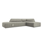 Modular corner sofa (sao) windsor &amp; co light grey, velvet, without legs, better