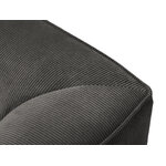 Modular corner sofa (sao) windsor &amp; co dark grey, velvet, without legs, better