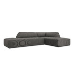 Modular corner sofa (sao) windsor &amp; co dark grey, velvet, without legs, better