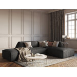 Modular corner sofa (sao) windsor &amp; co dark grey, velvet, without legs, better