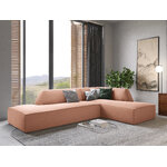 Modular corner sofa (sao) windsor &amp; co pink, velvet, without legs, better