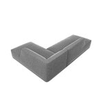 Modular corner sofa (sao) windsor &amp; co grey, velvet, without legs, right