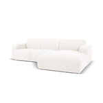 Kampinė sofa &#39;lola&#39; balta, sulenkta, geresnė