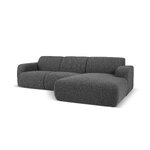 Kampinė sofa &#39;lola&#39; tamsiai pilka, puokštė, geresnė