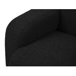 Kampinė sofa &#39;lola&#39; juoda, sulenkta, geresnė