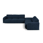 Kampinė sofa &quot;lola&quot; tamsiai mėlyna, boucle, geriau