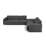 Kampinė sofa &#39;lola&#39; tamsiai pilka, puokštė, geresnė