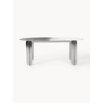 Silver Oval Dining Table (Festin) 200x100
