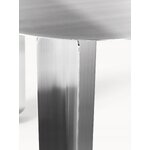 Silver Oval Dining Table (Festin) 200x100