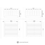 White Design Bed with Rounded Lines 160x200cm (size selection) (Michelin)