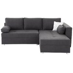 Pilka kampinė sofa-lova (Italija) dėžutėje, nepažeista