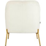 Creamy velvet armchair (runa)