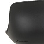Black Faux Leather Bar Stool Tina (Actona) h=76