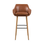 Tamsiai ruda baro kėdė (Actona)