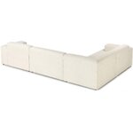 Valkoinen modulaarinen kulmasohva (melva)
