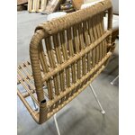 Коричнево-белый садовый стул (Costa)