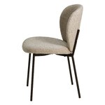 Smėlio spalvos Bouclé valgomojo kėdė Alba