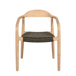 Pinti chaki spalvos valgomojo kėdė Anam