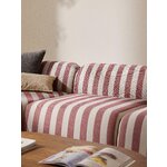 Striped Corner Sofa (Striped Fabric Black)