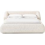 Light Beige Upholstered Bed (Sofia) 180x200