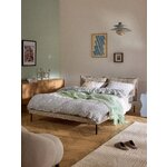 Beige Upholstered Bed (A)200x200