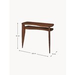 Dark brown solid wood console table Feve (Ferm Living)