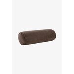 Brown Velvet Roll Pillow (Nora)