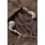 Brown Linen Pillowcase (Candice) 50x50