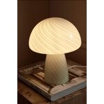 Gaiši zaļa galda lampa (sēņu)