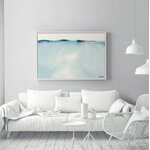 Ierāmēts sienas attēls cuadro paisaje helado turquesa (cuadriman) 120x80 ar skaistuma trūkumiem
