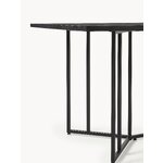 Black Solid Wood Dining Table (Luca) 180x90