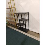 Musta metallihylly seaford (actona) 114x77 kosmeettisia vikoja