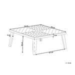 Садовый стол из акации (баратти) 70x70