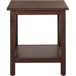 Brown solid wood coffee table (fonville) intact