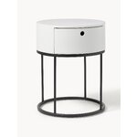 Black and white design bedside table polo (actona) intact