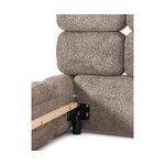 Dark Beige Upholstered Bed (Tayla) 140x200