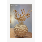 White decorative vase (blush)