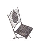 Садовый стул из черного металла (bormio)