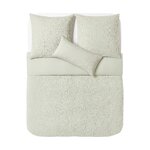 Light Beige Patterned Cotton Duvet Cover (Leonora) 240x260