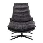 Tumši pelēks atpūtas krēsls Brava