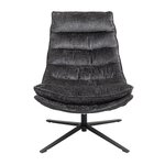 Tumši pelēks atpūtas krēsls Brava