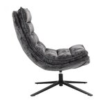 Tumši pelēks atpūtas krēsls Brava