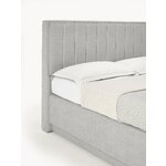 Light gray continental bed (livia) 180x200 whole